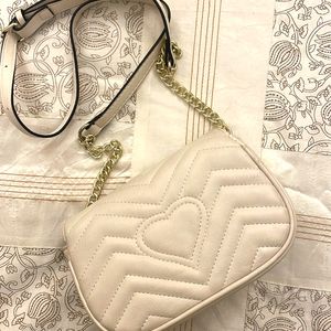Quilted Nude Sling Bag
