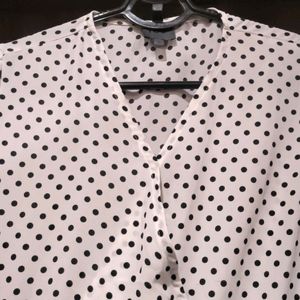 Black White Polka Dot Dress