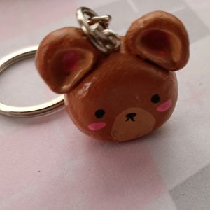 Cute Brown Bear Keychain