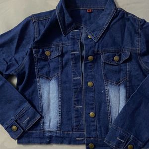 Washed Button Down Denim Jacket