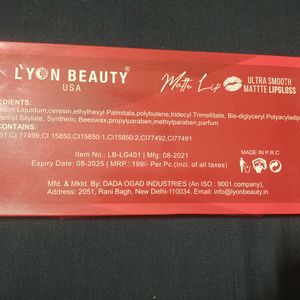 Lyon Beauty USA Matte Lipstick