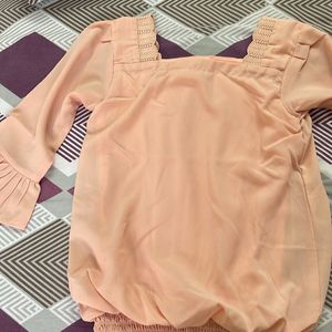 GIRLS NUDE PEACH COLOUR TOP