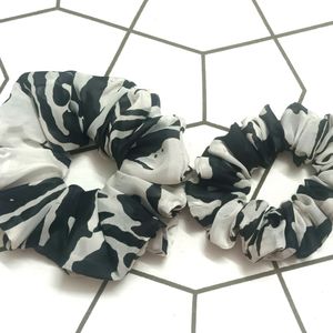 2 Scrunchies, Large And Medium