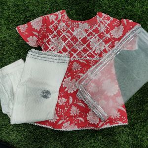 Jaipuri Cotton Garara Set