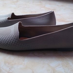 Heart Printed Grey Bellies Slipper