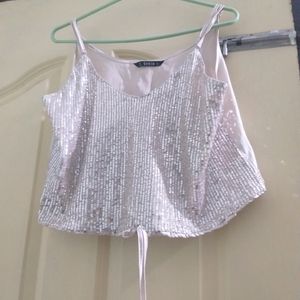 Shein Sequined Crop Top