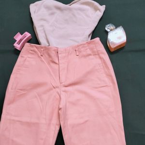 Rare Peach Zara Trouser For Women's