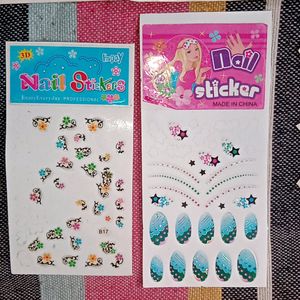 Nail Stickers & Art Glitter With Jio Sim & Sticker