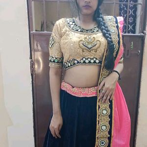 Pink&Blue Choli