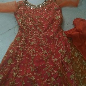 Partywear Anarkali Set For Deewali