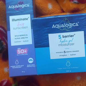 Combo Of Aqualogica Sunscreen And Moisturizer