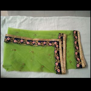 Peach & Green Lehnga Set