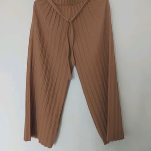 Insua Flared Khaki Palazzo