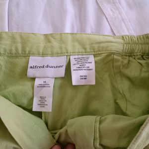 Pastel lime Coloured Relaxed Fit Shorts