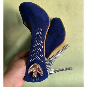 Blue Pencil Heels