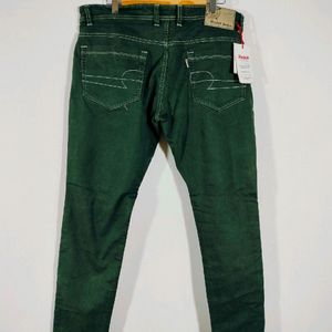 Men's Green Casual Jeans