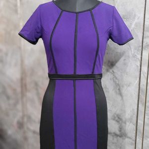 Purple Black Dress