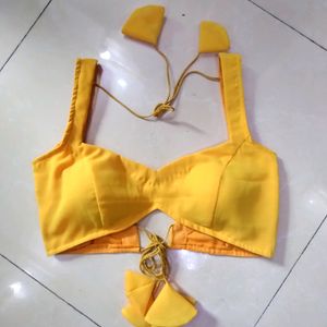 Backless Dori Blouse Yellow