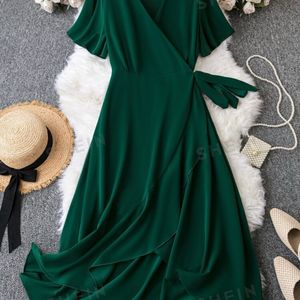 Green Wrap Dress