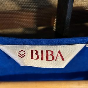 BIBA Blue Kurti Top