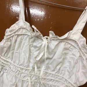 Primark White Strappy Crop Top