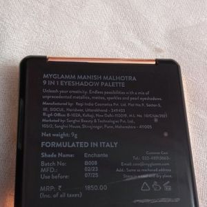 🥰 Manish Malhotra 9 In 1 Eyeshadow Palette