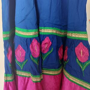 Royal Blue Umbrella Cotton top