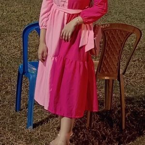 Pink MIDI Dress