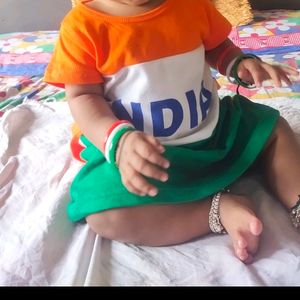 Republic Day Special Frok For Baby Girl