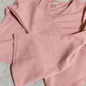 Aesthetic New Flayerd Peach Top