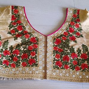 Non Paded Readymade Blouse With 3/4th Hands