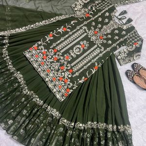 Lehenga With Kurta And Dupatta