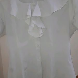 Amazing White Shirt With Pearl Buttons