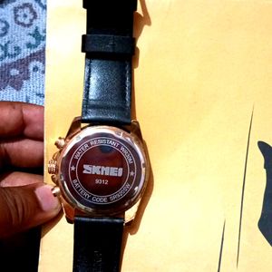 Skmei Watch With Original Leather Strap