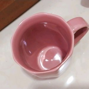 Beautiful Peach Rombus Shape Cup 🍵