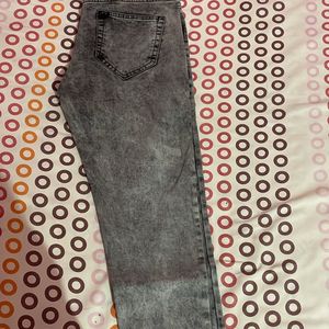 Gray denim jeans