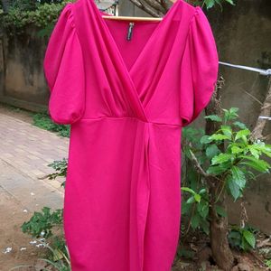 Fuschia Wrap Dress