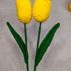 Crochet Tulip 🌷 with Freebie