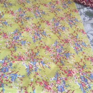 5 MTR Printed With Cotton Duptta 💐