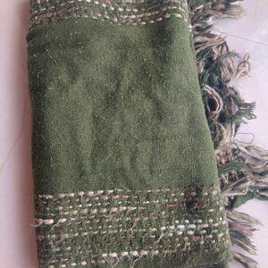 Olive Green Woollen Stole