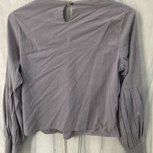 Grey Western Top