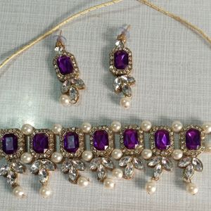 Purple Jewellery Set