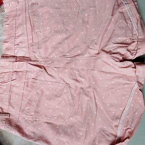 Peach  Colour Shorts For Women