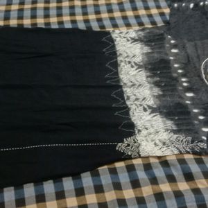 A Black & White Combination Kurta