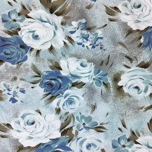 Montraje Blue Floral Print Top