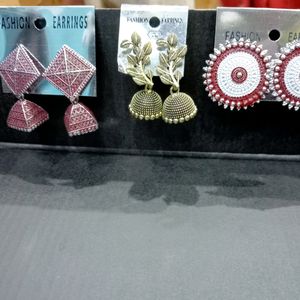 Combo of any three earrings