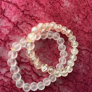 Transparent Cute Crystal Bead Bracelet Combo