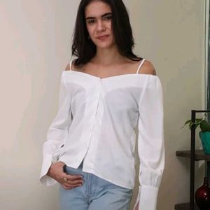 White Off Shoulder Top