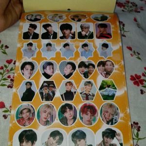 BTS Sticker Book Six Pages