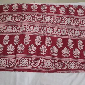 Pure Cotton Saree Ready Made Blouse